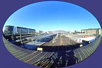 
   Gleisanlagen beim Hauptbahnhof    
     Aufnahme mit FishEye-Objjektiv   
               ( 2 Aufnahmen )   
