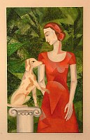 
   Frau mit Hund   

