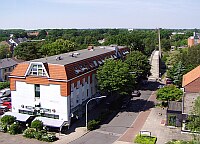 
 &nbsp; &nbsp;&nbsp; Blick aus dem Rathaus &nbsp; 
 &nbsp; in nordwestlicher Richtung &nbsp; 
