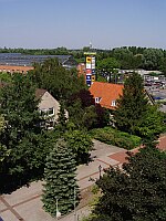 
 &nbsp;&nbsp; Blick aus dem Rathaus &nbsp; 
 &nbsp; in nord&ouml;stlicher Richtung &nbsp; 
