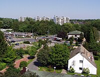 
 &nbsp;&nbsp; Blick aus dem Rathaus &nbsp; 
 &nbsp; in nord&ouml;stlicher Richtung &nbsp; 
