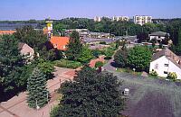 
 &nbsp;&nbsp; Blick aus dem Rathaus &nbsp; 
 &nbsp; in s&uuml;d&ouml;stlicher Richtung &nbsp; 
