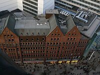 
 &nbsp; &nbsp; Blick senkrecht nach unten auf &nbsp; 
 &nbsp; ein Haus in der M&ouml;nckebergstra&szlig;e &nbsp; 
